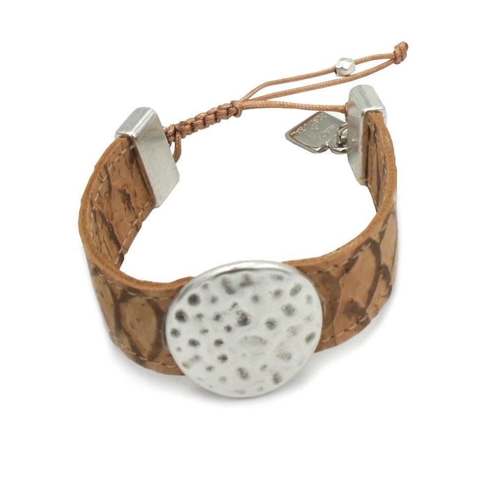 luisa-paix-o-bracelet-li-ge-beige-1-5cm-martel image 3