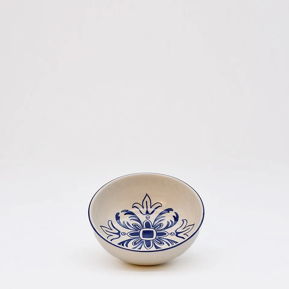 luisa-paix-o-floral-bol-c-ramique-bleu-13-5-cm image 1