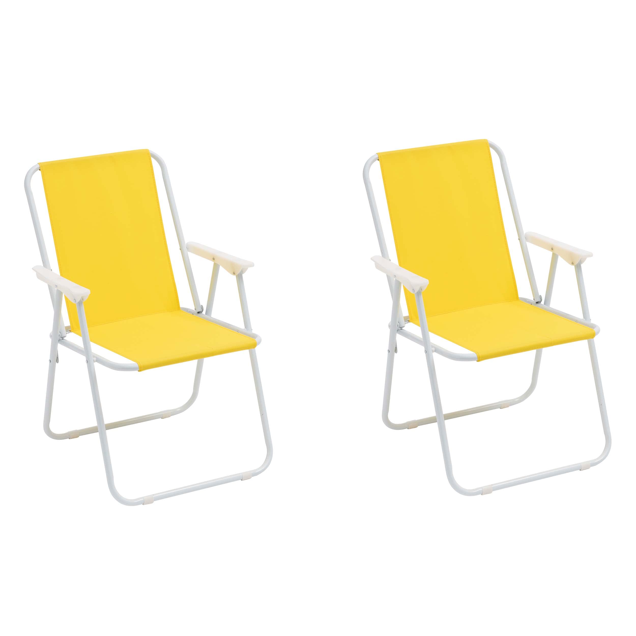 baroni-home-outdoor-chaise-pliante-jaune-1-pi-ce-toile image 8