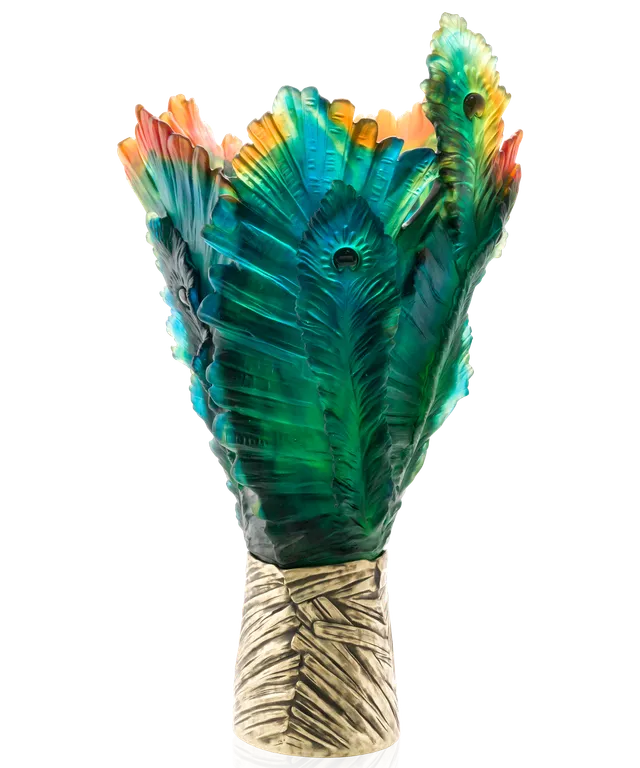 daum-univers-v-g-tal-fleur-de-paon-vase-magnum-99-ex image 1