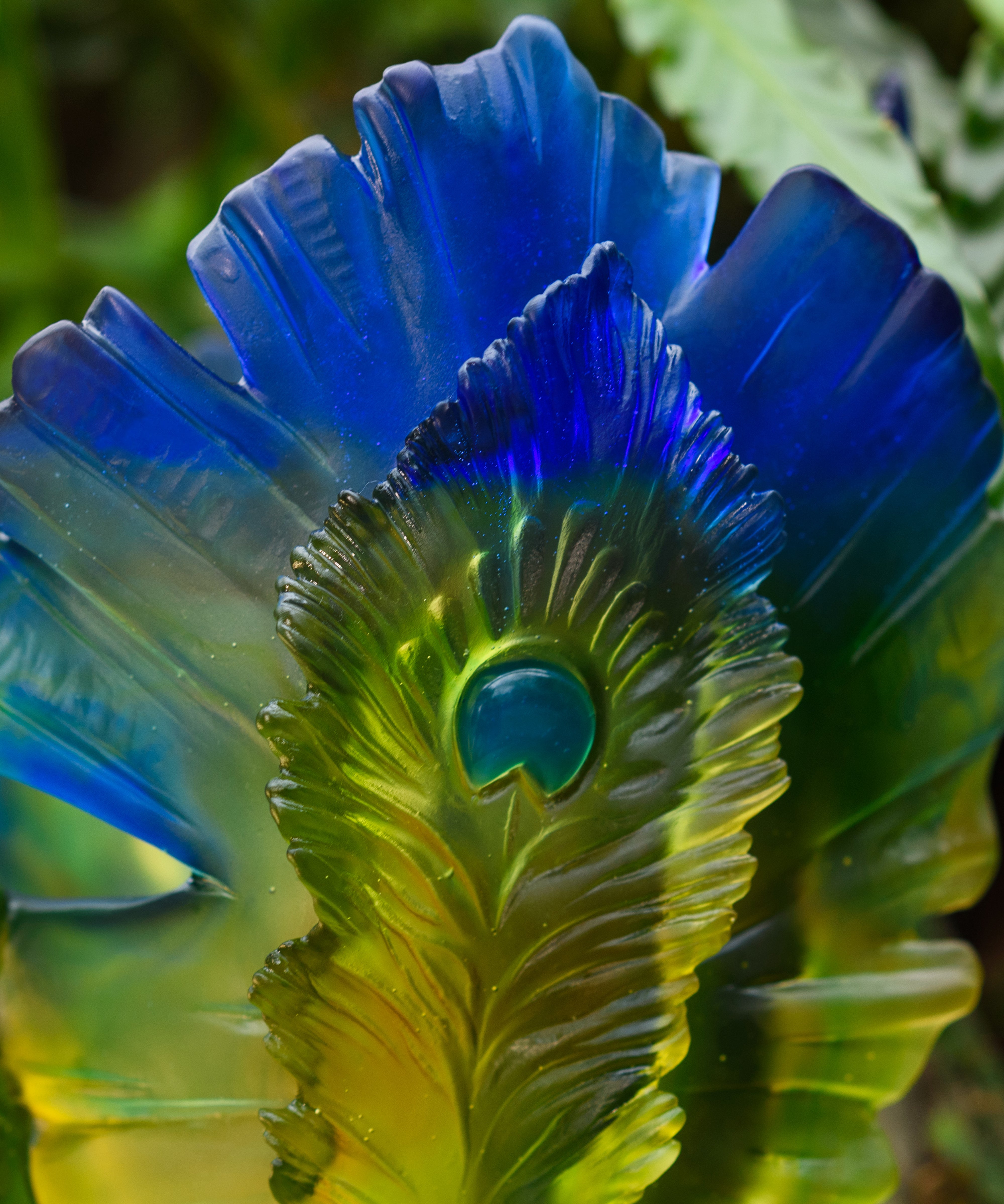 daum-univers-v-g-tal-fleur-de-paon-exotique-vase-grand-mod-le image 2