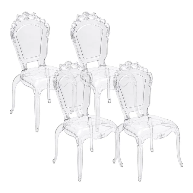 baroni-home-sedie-lot-4-chaises-baroques-transparent-53x53x100-cm image 1