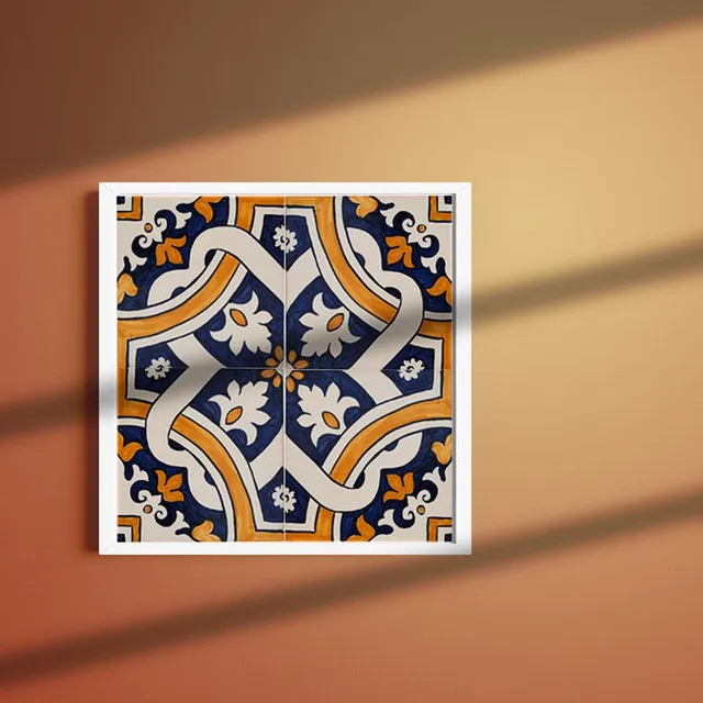 luisa-paix-o-azulejos-panneau-4-carreaux-30x30-cm-peint-main image 1