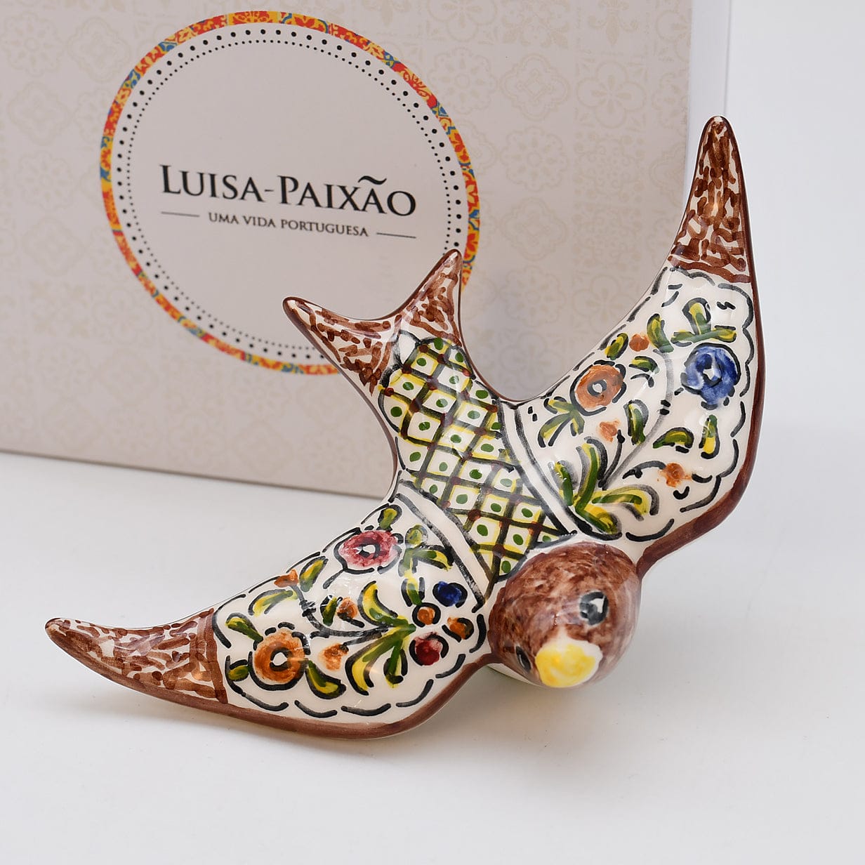 luisa-paix-o-coimbra-hirondelle-c-ramique-multicolore-coffret-12-cm image 3