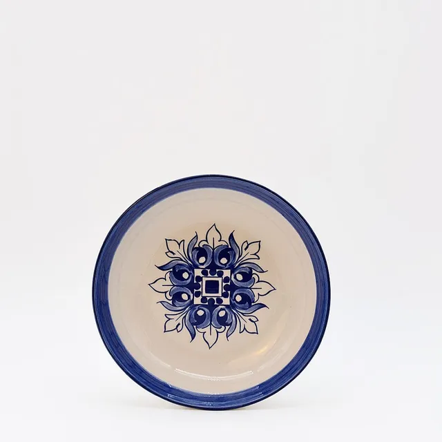 luisa-paix-o-bras-o-assiette-creuse-c-ramique-bleue-19-cm image 1