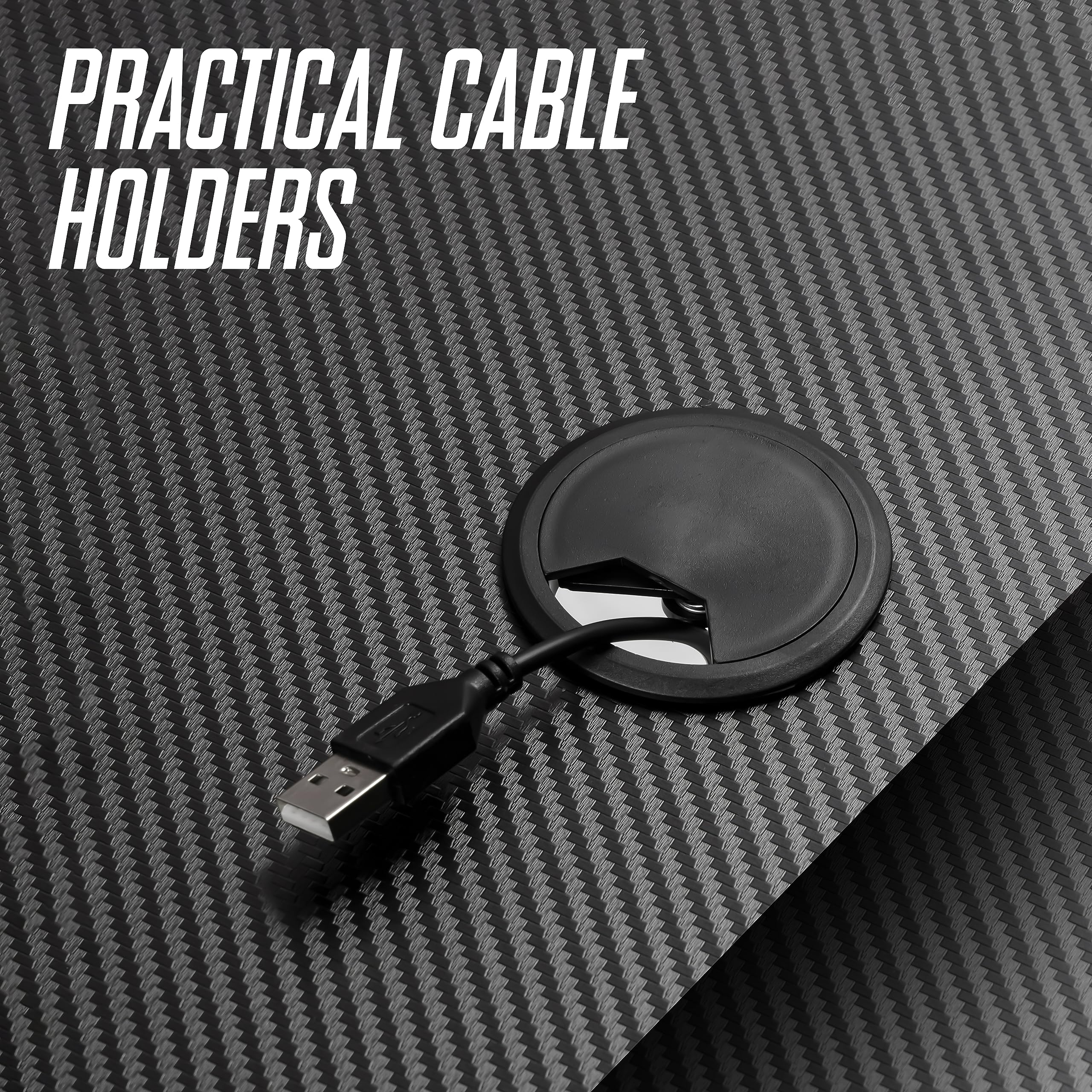 baroni-home-tavoli-bureau-gamer-led-120x60x73-cm-noir-porte-gobelet image 6