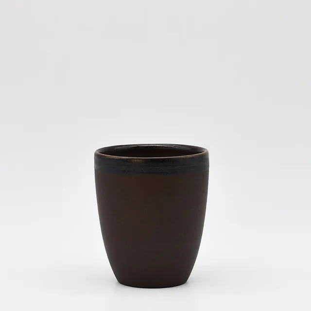 luisa-paix-o-caf-mug-en-gr-s-marron-10-cm-four image 1