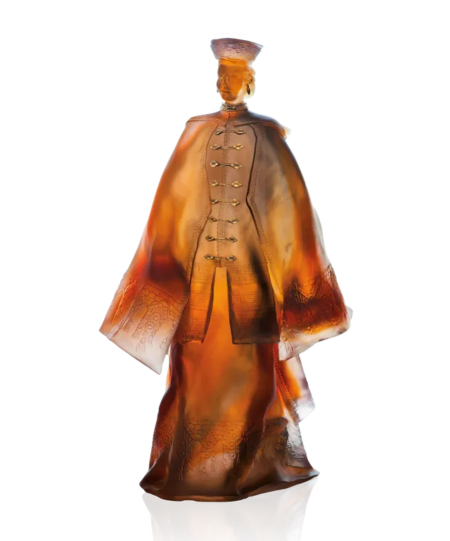 daum-art-cristal-zhao-paul-beckrich-sculpture-gris-rose-8-ex image 1