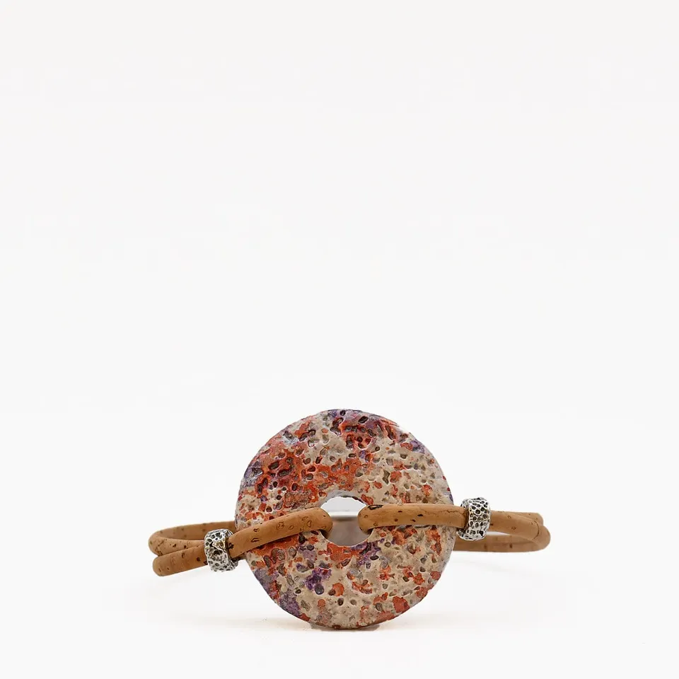 luisa-paix-o-bijoux-bracelet-li-ge-m-daillon-rose-21cm image 1