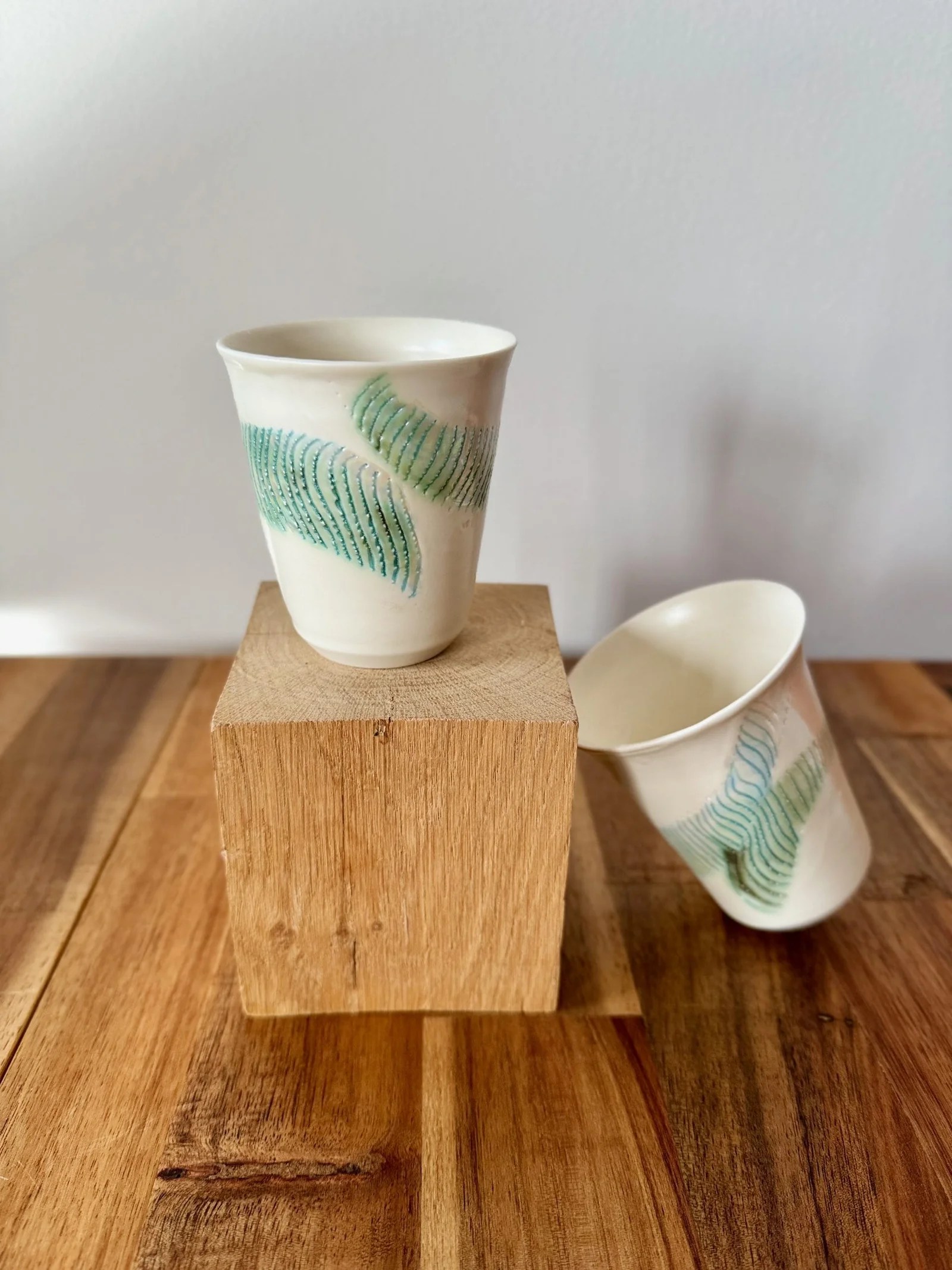 l-atelier-c-turquoises-marines-2-tasses-porcelaine-10-cl image 1