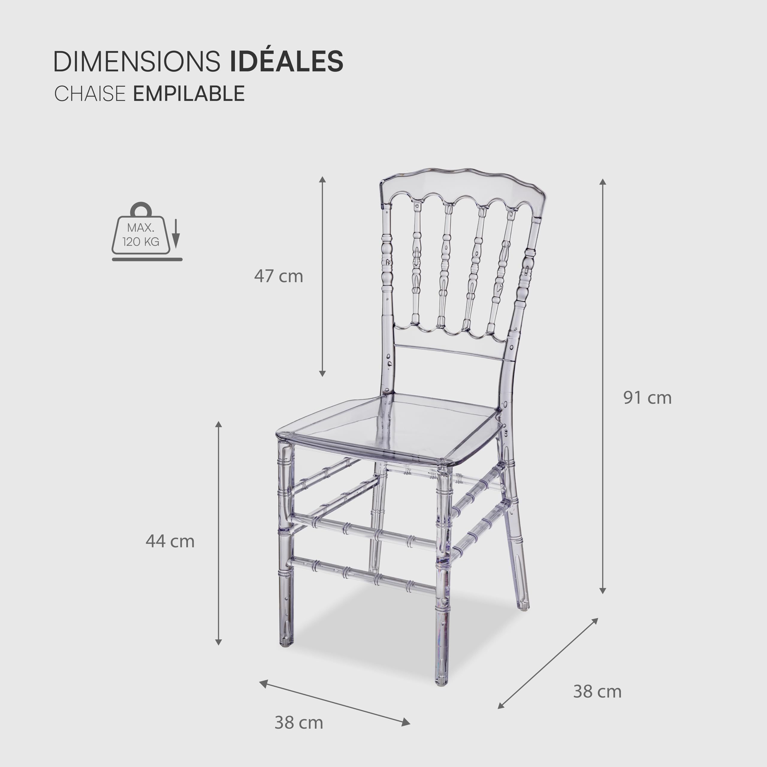 baroni-home-sedie-set-4-chaises-polycarbonate-transparent-bambou image 3
