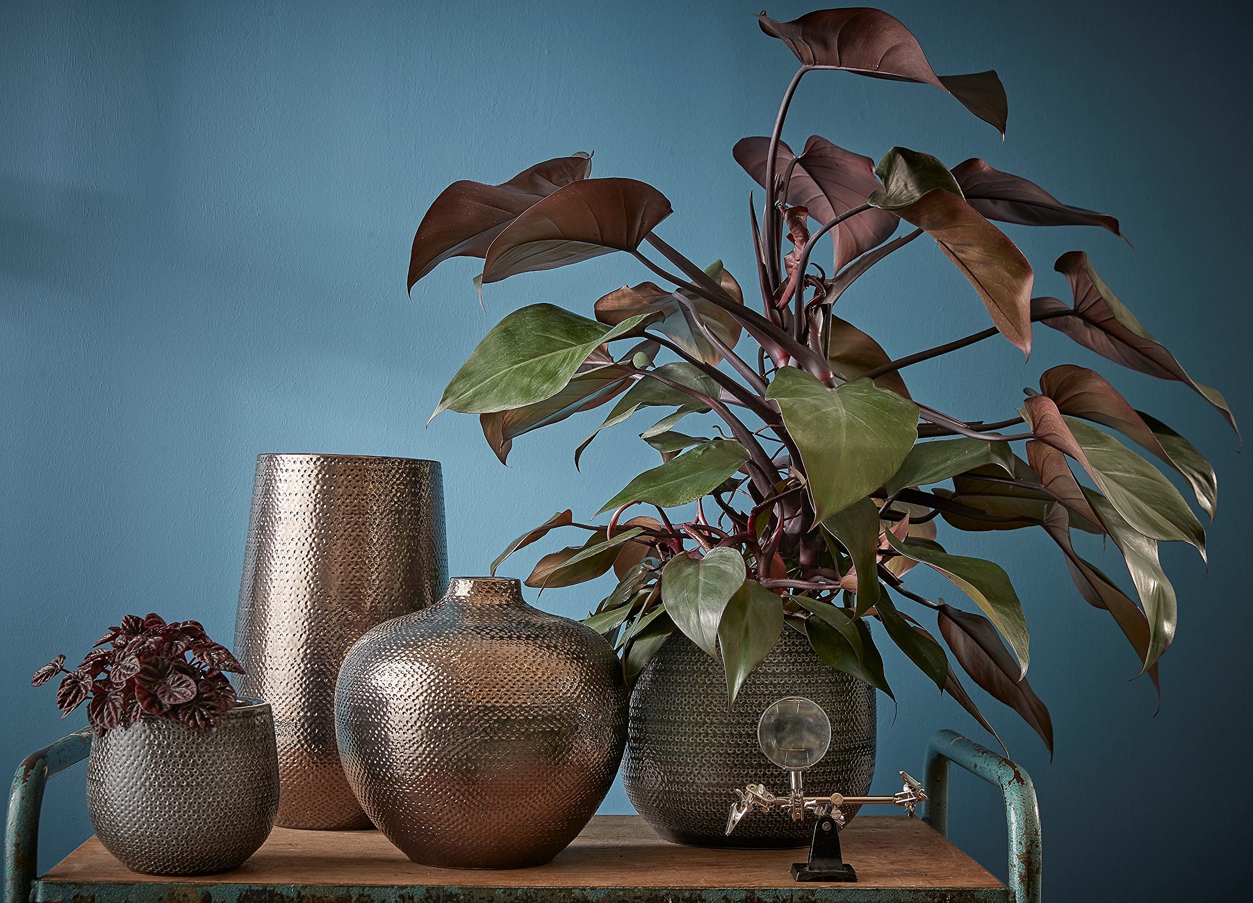 mica-decorations-gabriel-pot-fleurs-c-ramique-bronze-25x29cm image 6