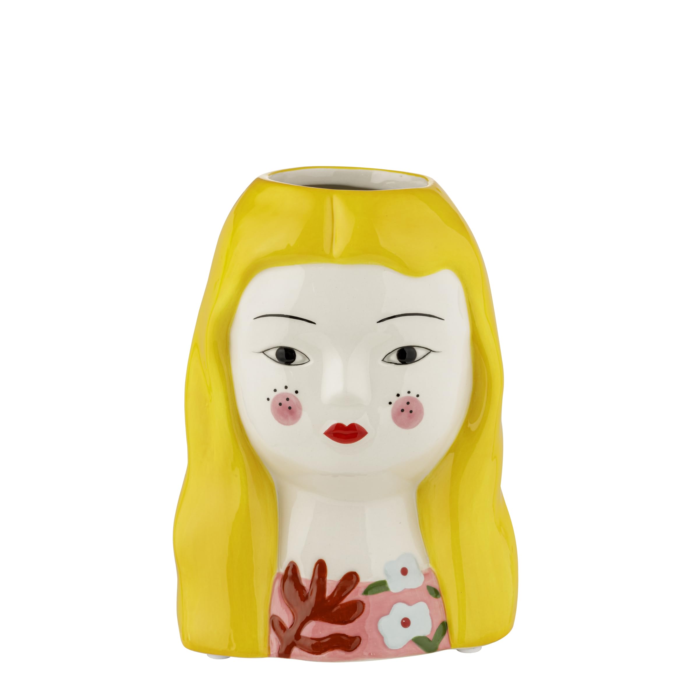 baroni-home-isotta-vase-c-ramique-blonde-petite-10x8x14-cm image 1