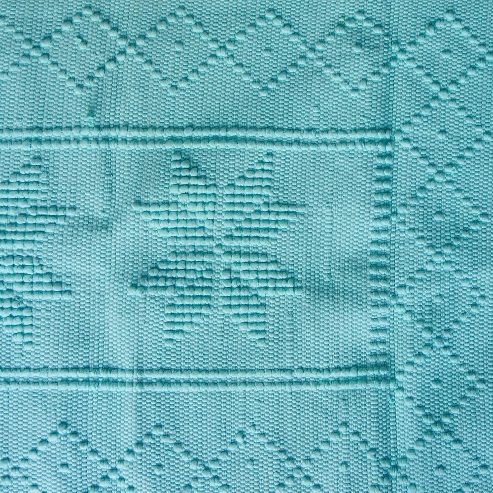 luisa-paix-o-tapis-coton-vert-100x50-cm-lavable image 1