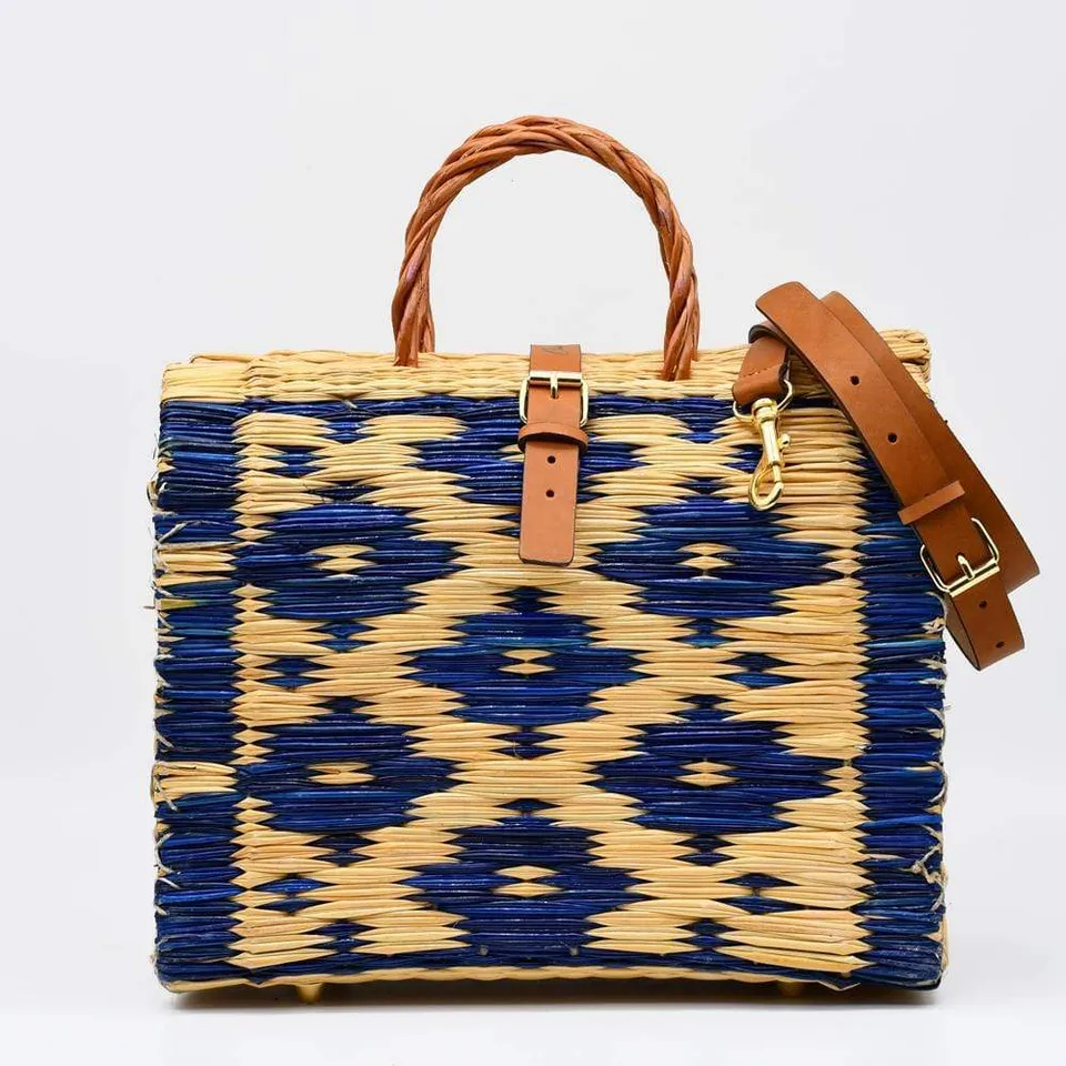 luisa-paix-o-accessoires-portugal-sac-cabas-jonc-bleu-30cm image 1