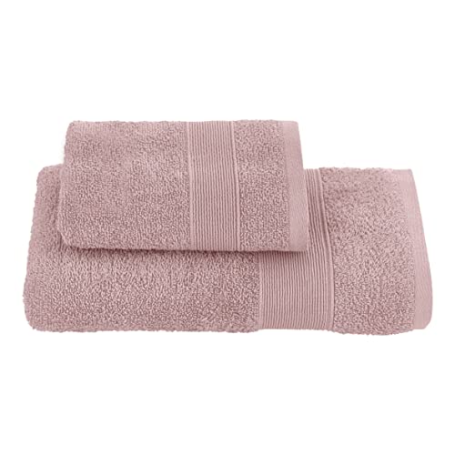 baroni-home-tessile-bagno-lot-2-serviettes-visage-invit-rose-coton image 7