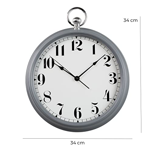 baroni-home-orologi-horloge-murale-bleue-37x40-cm image 6
