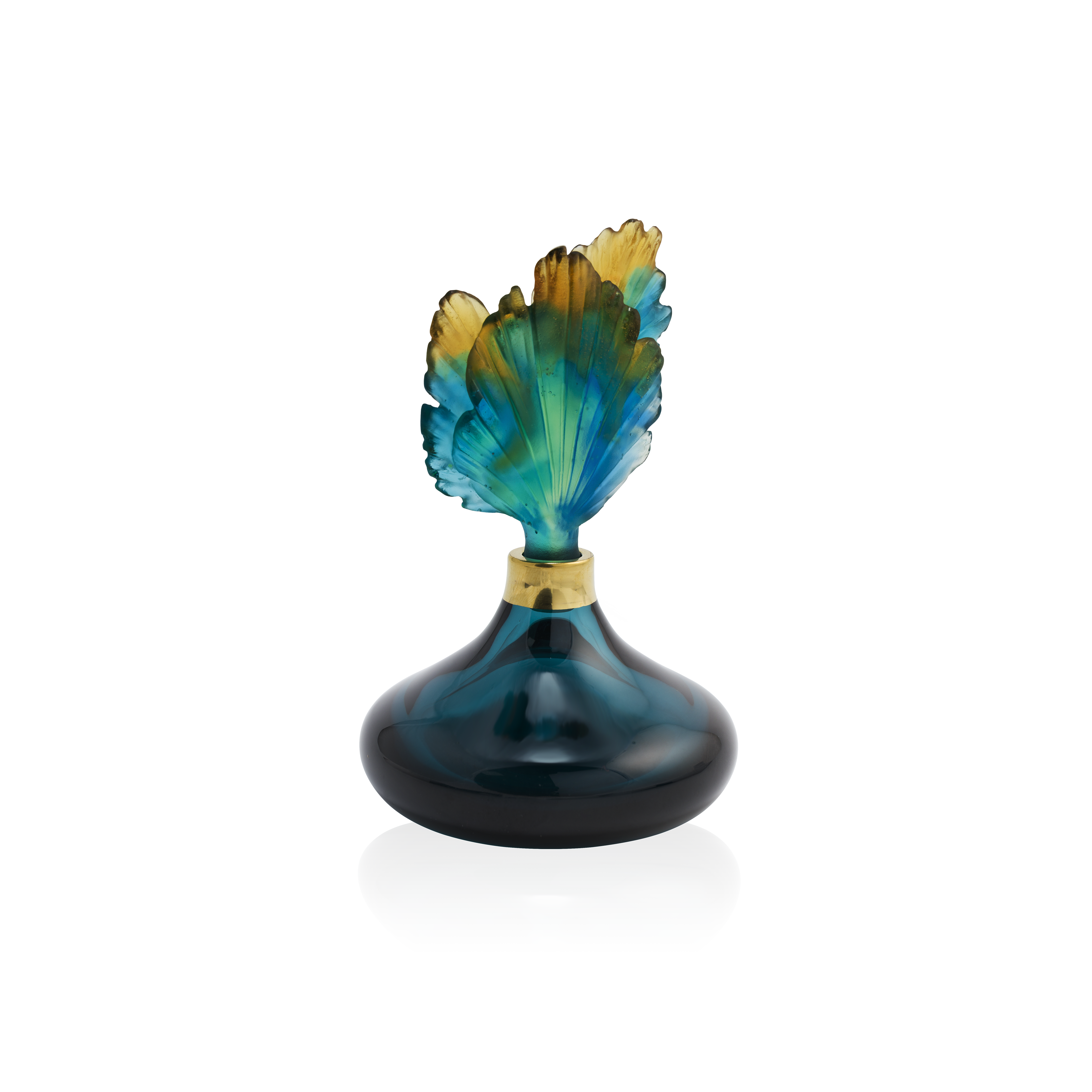 daum-d-coration-fleur-de-paon-flacon-parfum-petit-mod-le image 1