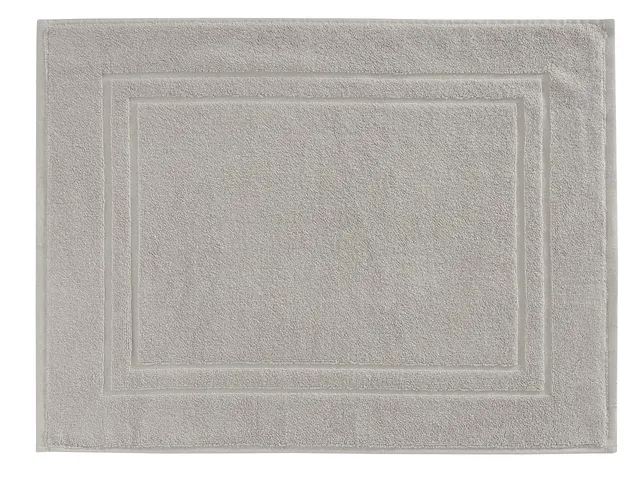 baroni-home-tessile-bagno-tapis-de-bain-coton-gris-45x60-cm image 1