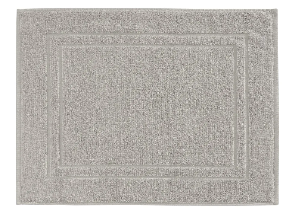 baroni-home-tessile-bagno-tapis-de-bain-coton-gris-45x60-cm image 1