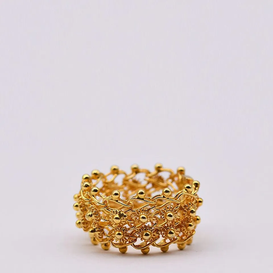 luisa-paix-o-portuguesa-bague-argent-dor-filigrane image 1