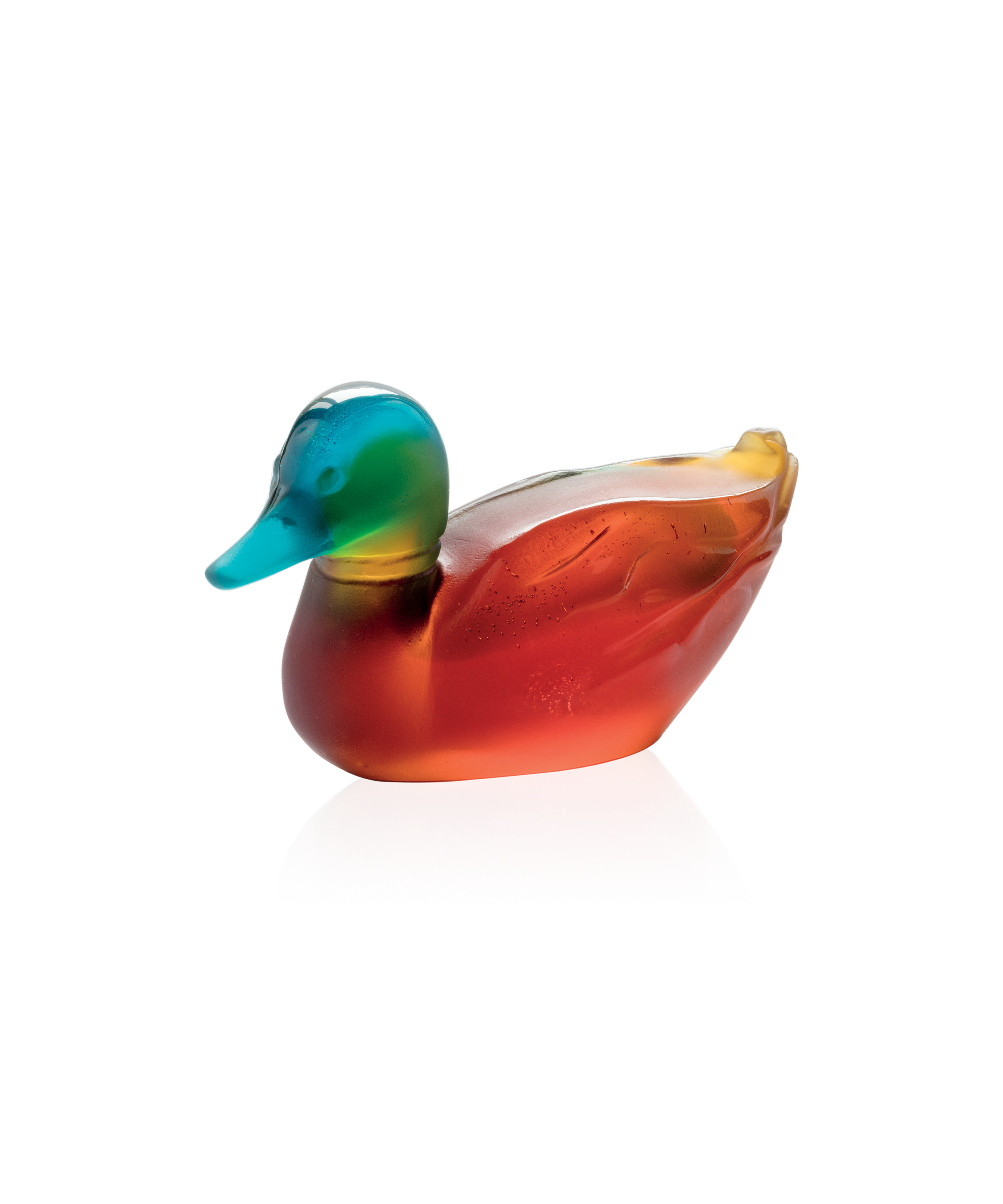 daum-univers-animalier-canard-colvert-sculpture-p-te-de-verre image 1