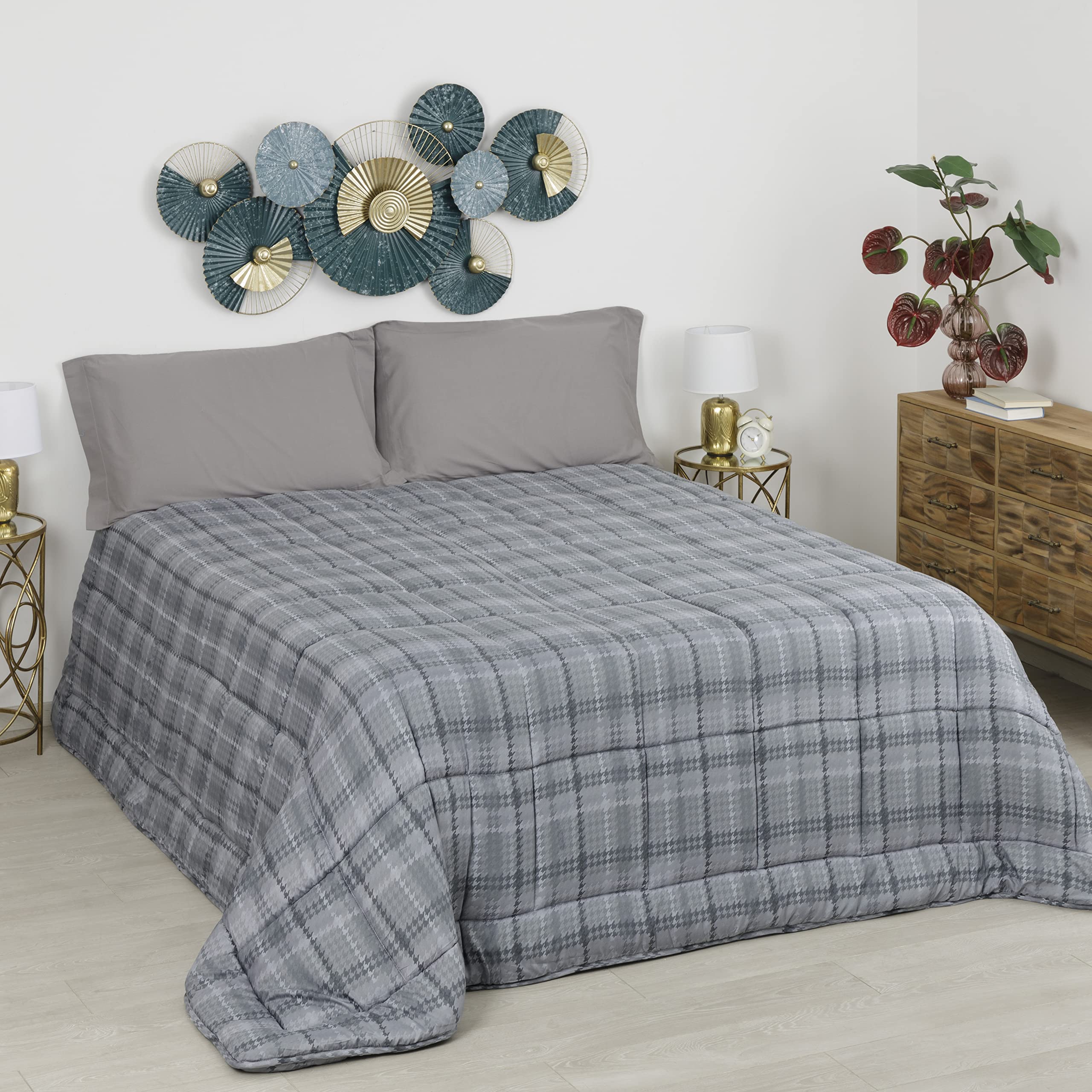 baroni-home-tessile-casa-couette-hiver-260x260-pied-de-poule-rose image 6