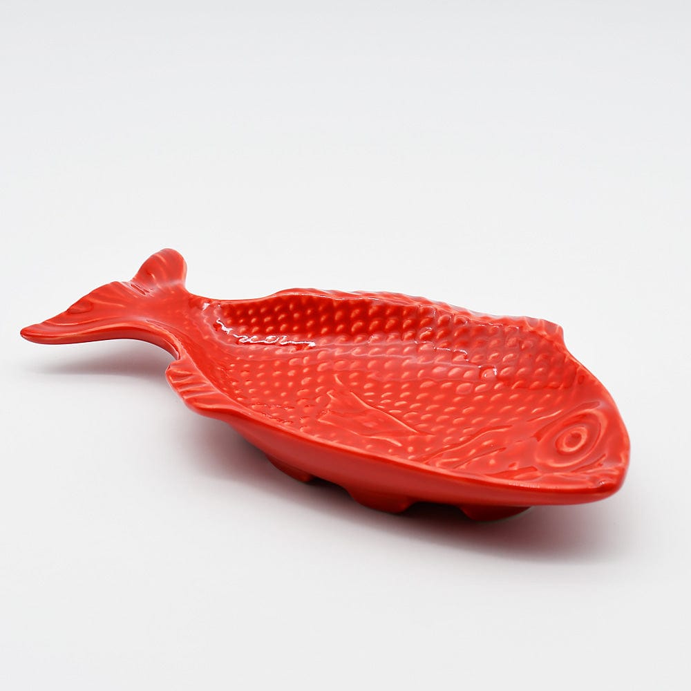 luisa-paix-o-plat-poisson-25cm-rouge-en-c-ramique-fait-main image 3