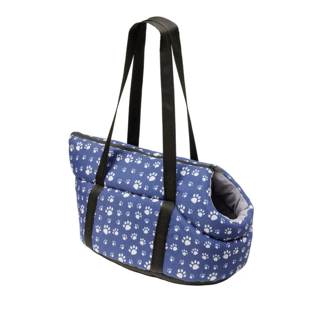 baroni-home-sac-transport-chien-gris-pattes-40-cm image 1