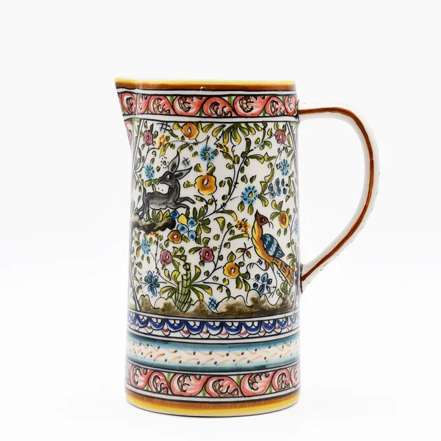 luisa-paix-o-coimbra-carafe-en-c-ramique-1-5-l-peinte-main image 1