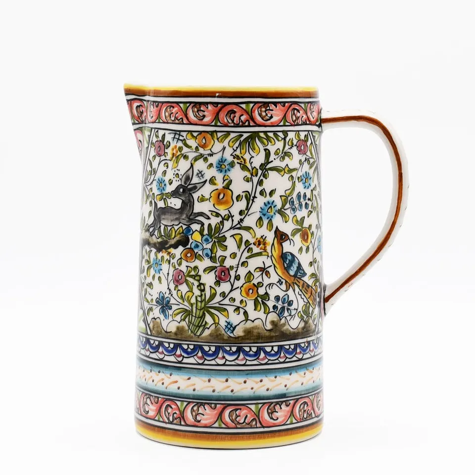 luisa-paix-o-coimbra-carafe-en-c-ramique-1-5-l-peinte-main image 1