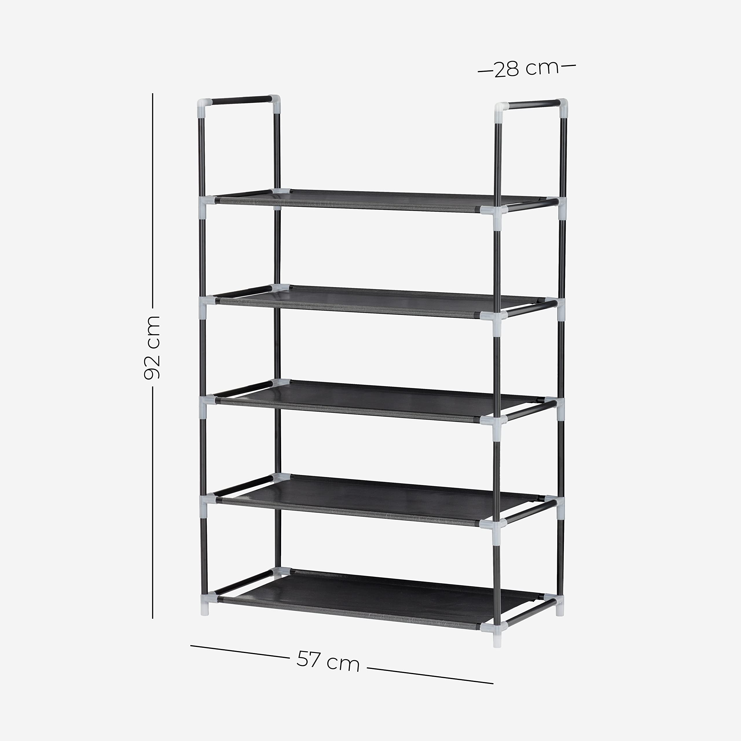 baroni-home-organizzazione-meuble-chaussures-5-tag-res-tissu image 6
