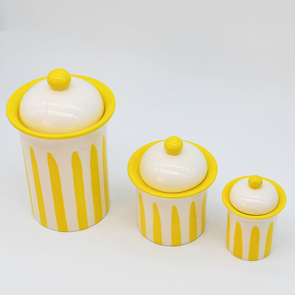 luisa-paix-o-costa-nova-mar-bo-te-cuisine-c-ramique-jaune-12-cm-fait-main image 2