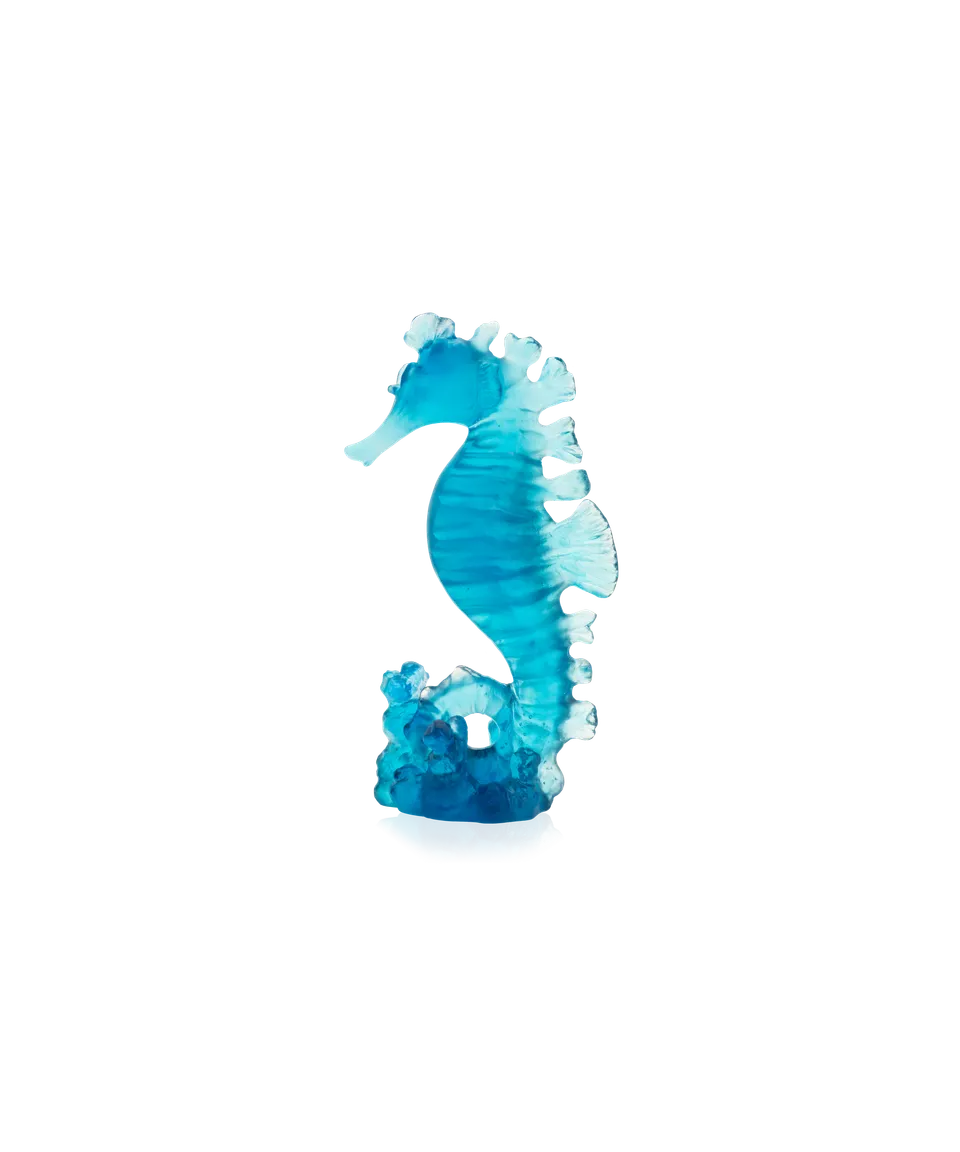 daum-univers-animalier-maya-hippocampe-sculpture-petit-mod-le-bleu image 1