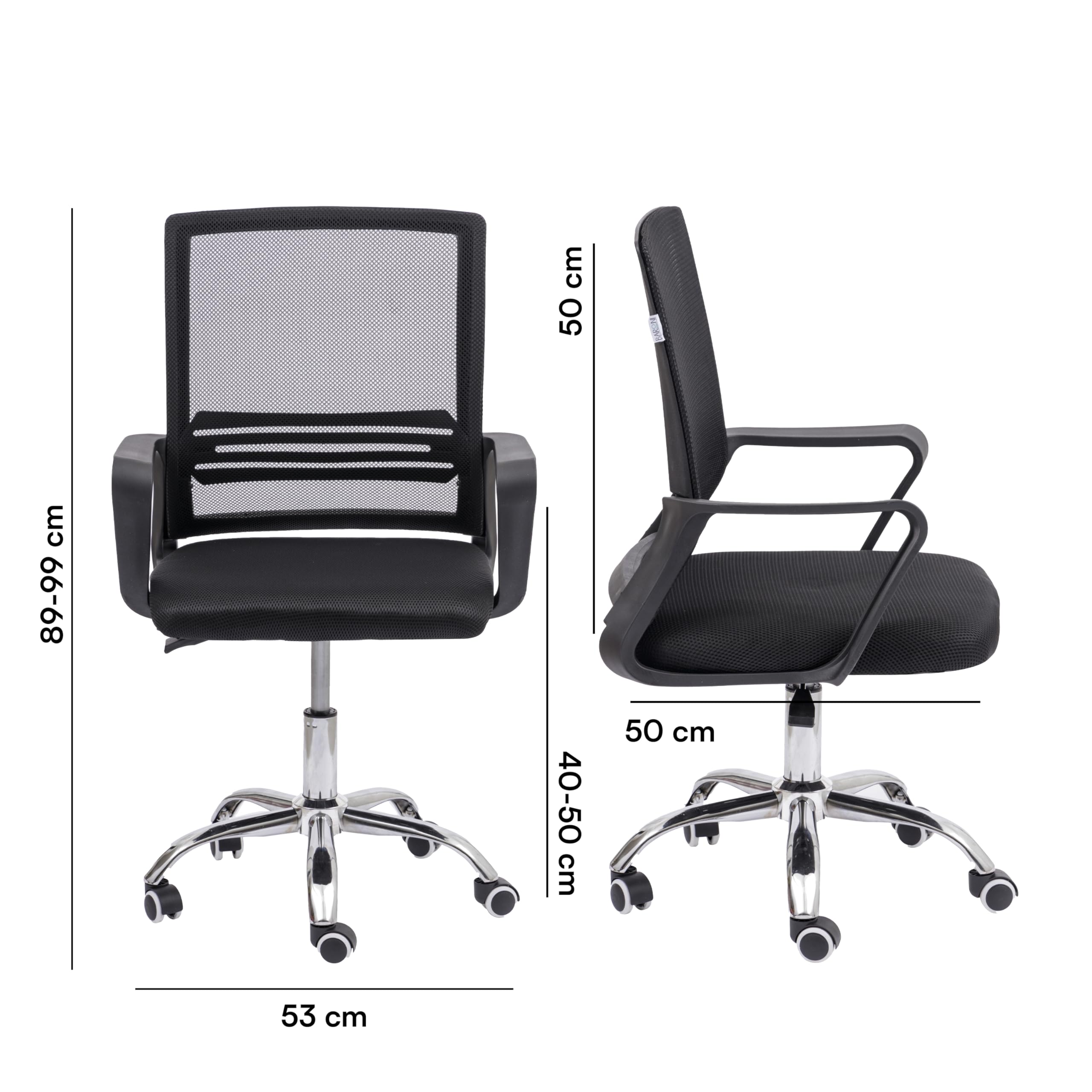 baroni-home-sedie-chaise-de-bureau-version-classique-noire image 3