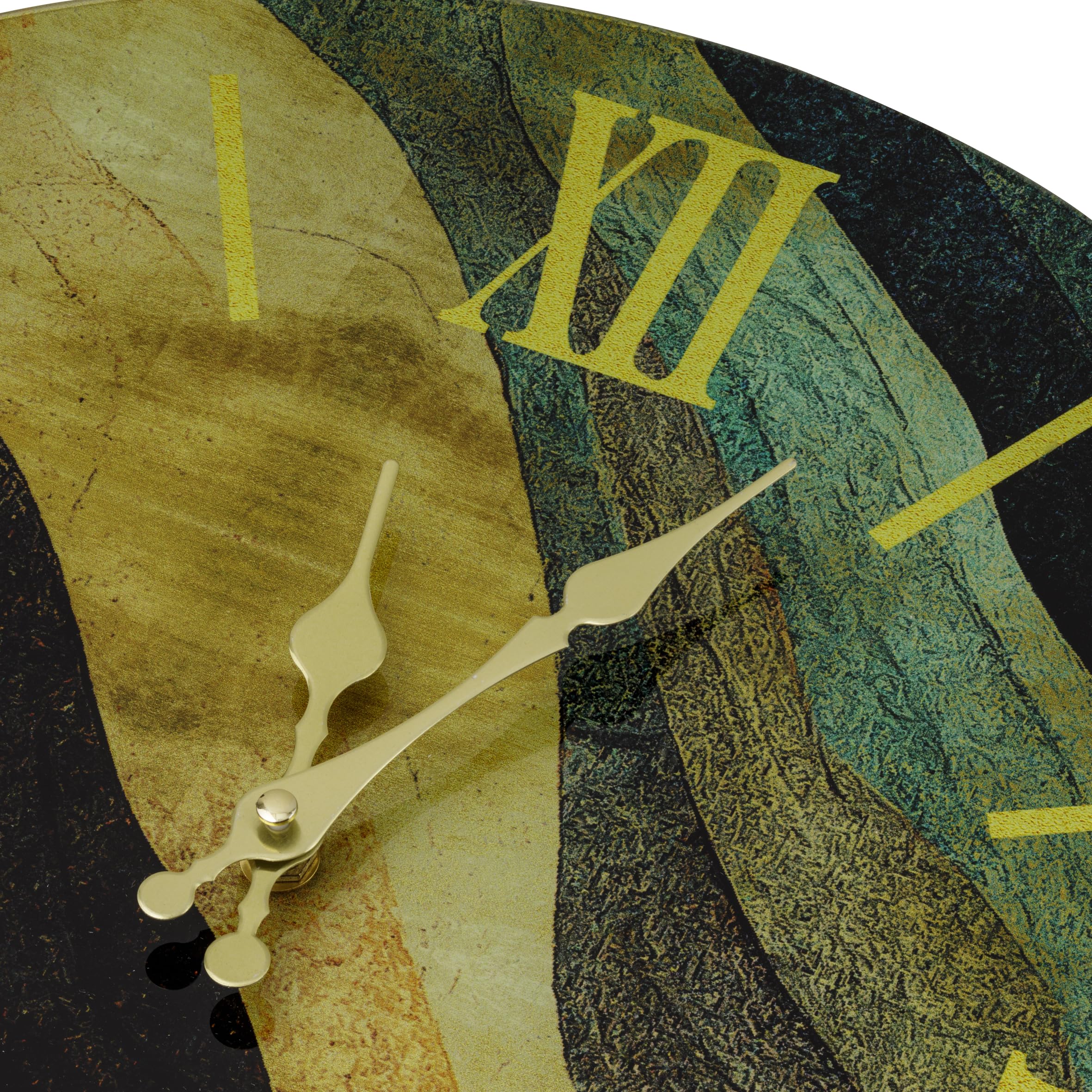 baroni-home-vagues-horloge-murale-verre-43-cm-silencieuse image 2