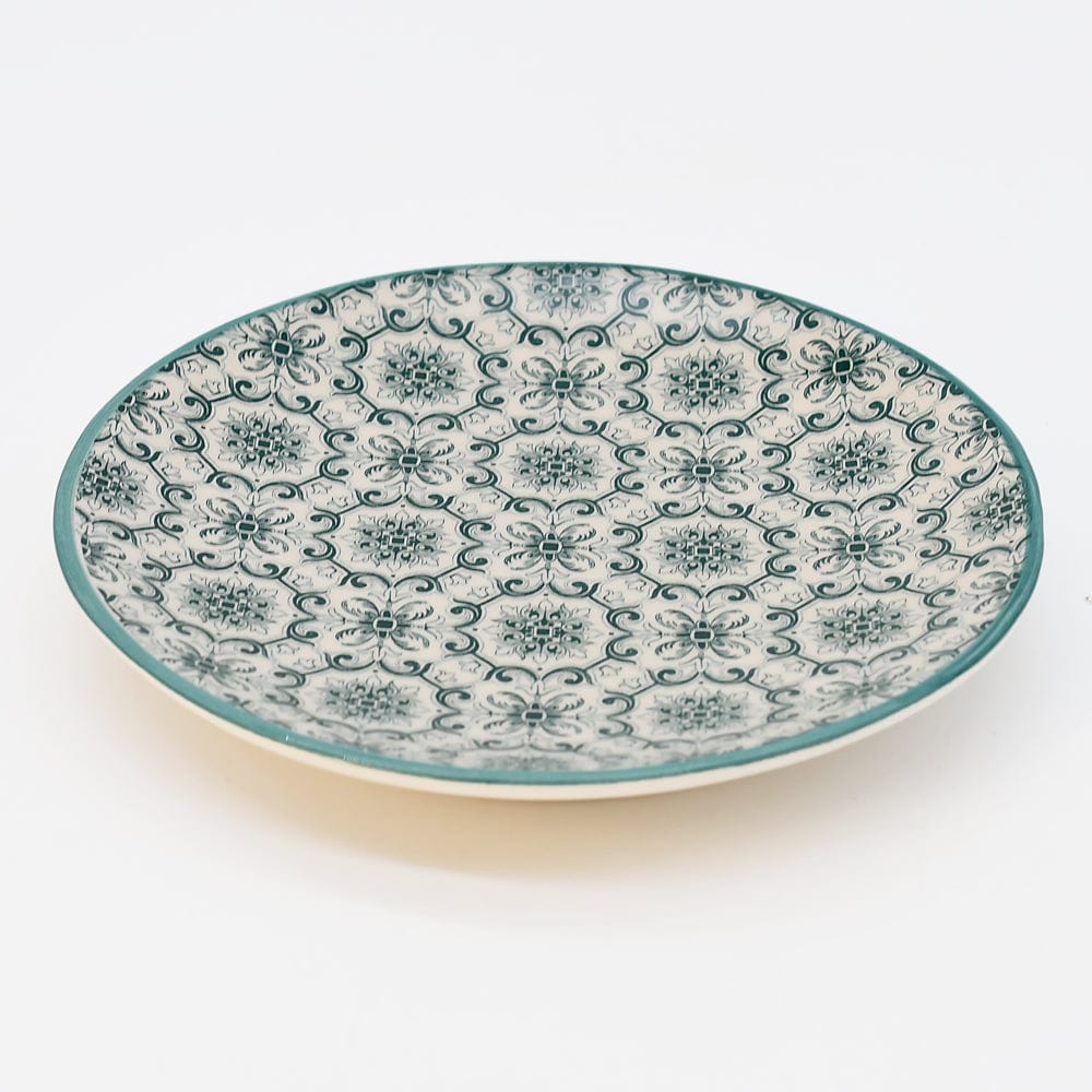 luisa-paix-o-padr-o-assiette-c-ramique-verte-15-cm image 2