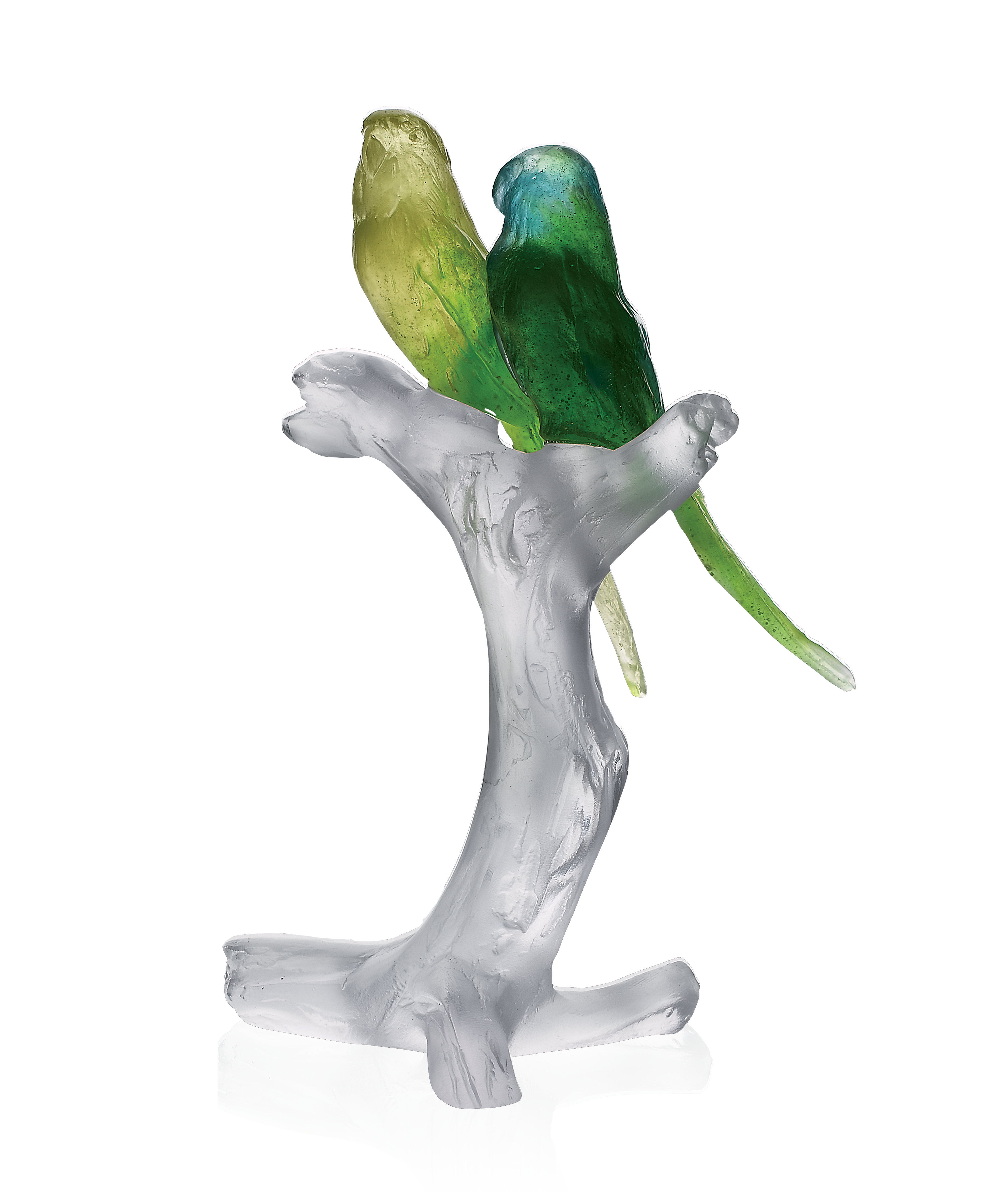 daum-univers-animalier-perruches-sculpture-cristal-oiseaux image 1