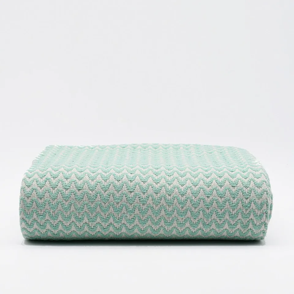 luisa-paix-o-ondas-plaid-coton-vert-p-le-180x130-cm image 1