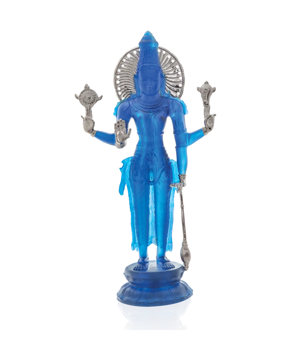 daum-art-cristal-vishnu-xl-88ex-sculpture-divinit image 1