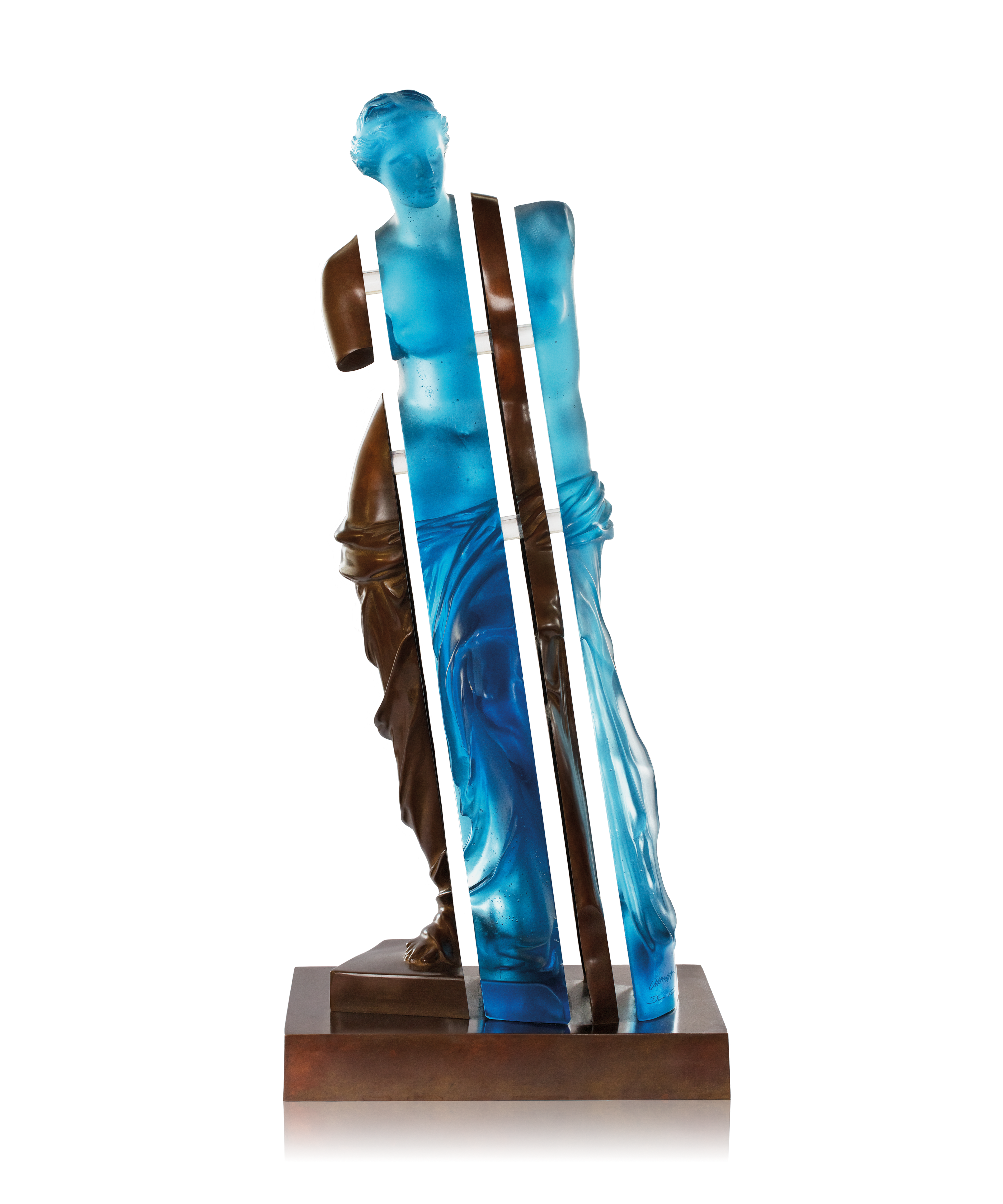 daum-univers-f-minin-l-me-de-v-nus-sculpture-bleue-bronze image 1