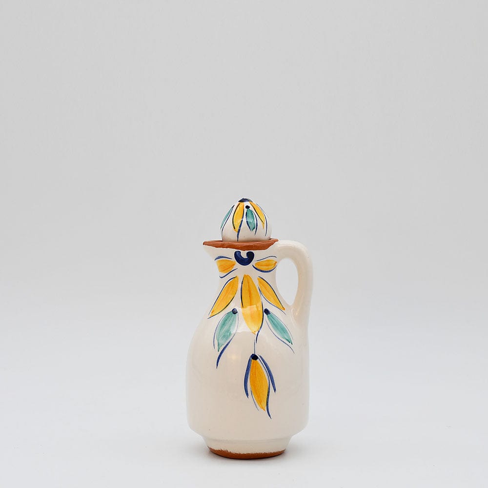 luisa-paix-o-vaisselle-portugaise-carafe-huile-terre-cuite-jaune-250-ml image 1