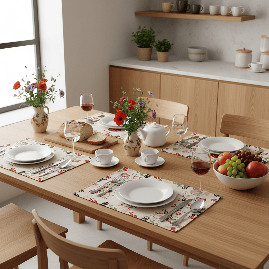 luisa-paix-o-galo-lot-2-sets-de-table-coq-50x32cm image 2