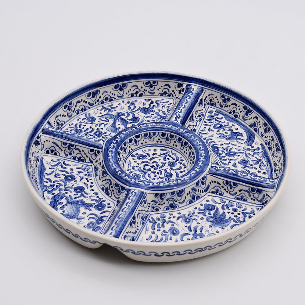 luisa-paix-o-vaisselle-plat-coimbra-26-cm-c-ramique-bleu-5-compartiments image 4