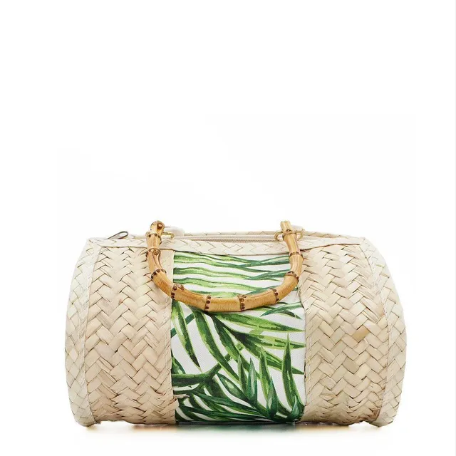 luisa-paix-o-accessoires-sac-paille-tress-e-anses-bambou-27cm image 1