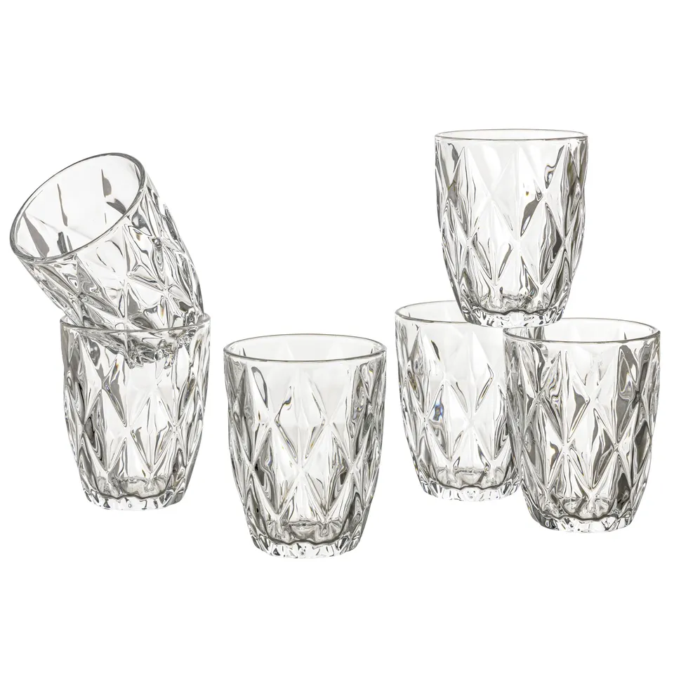baroni-home-cucina-lot-6-verres-grands-losanges-30cl image 1