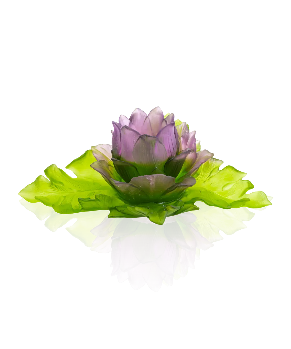 daum-jardin-de-lotus-centre-de-table-duo-dition-175ex image 1