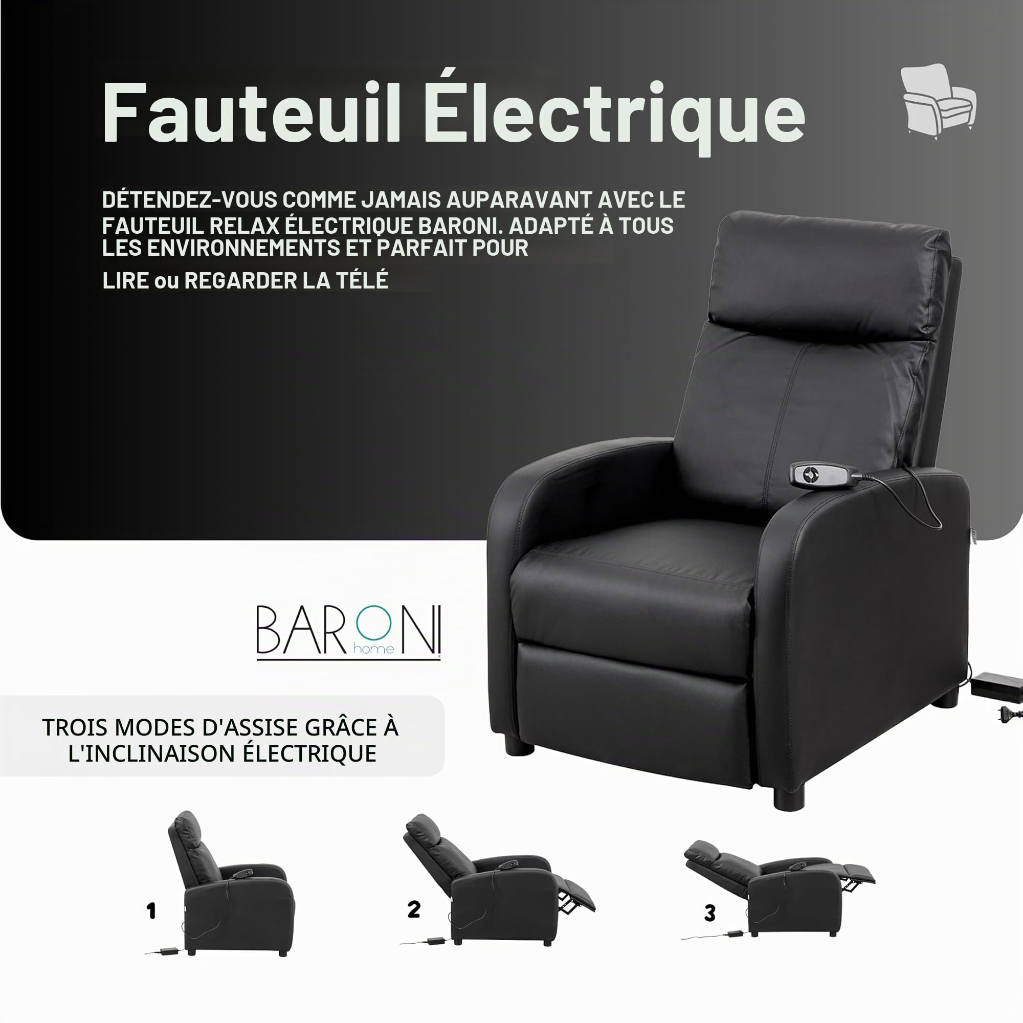 baroni-home-poltrone-fauteuil-relax-lectrique-noir-mousse image 4