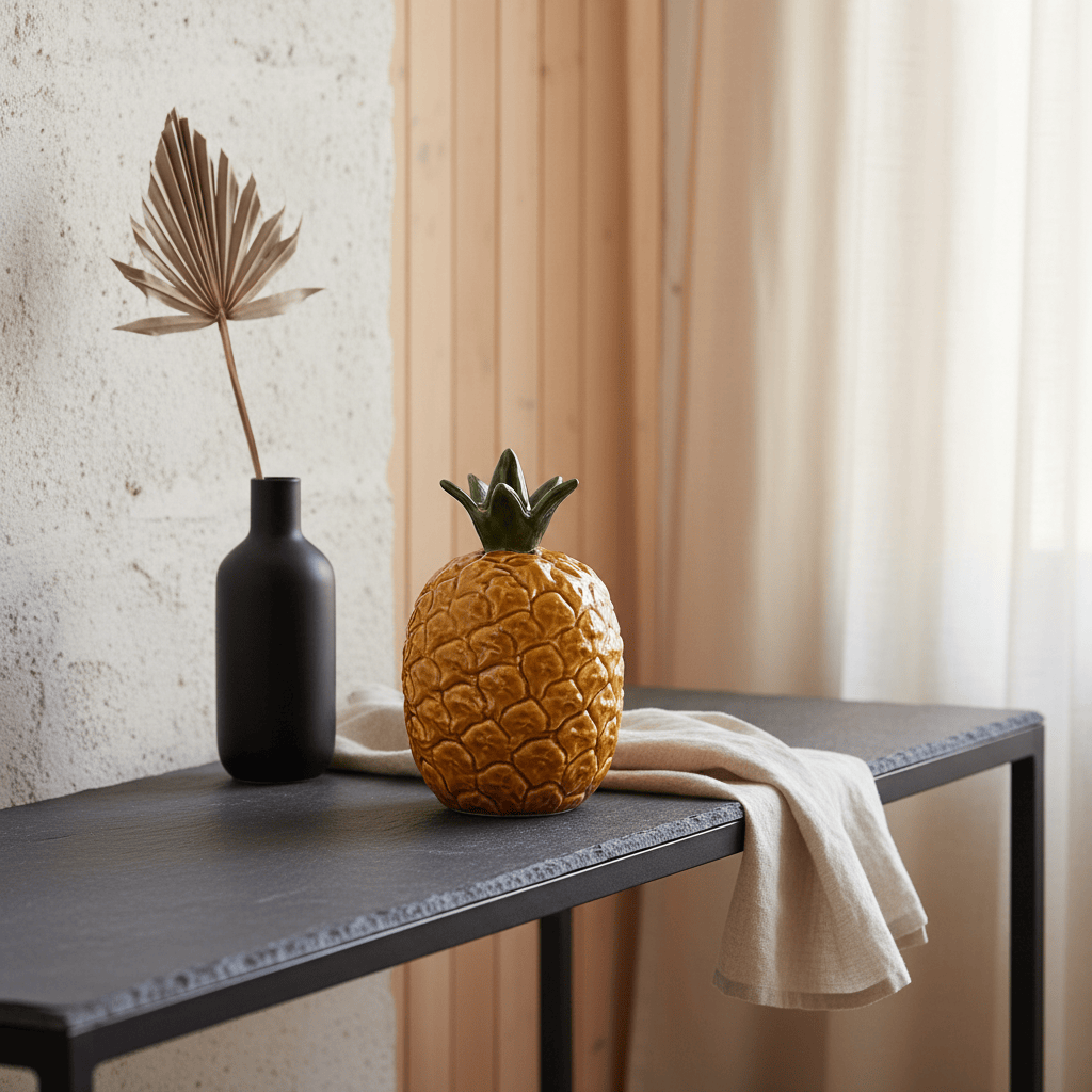 luisa-paix-o-ananas-d-coratif-c-ramique-19-cm-maill image 2