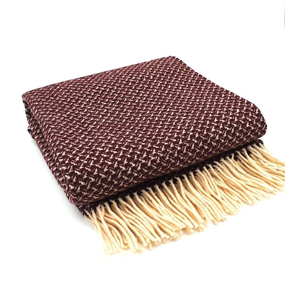 luisa-paix-o-plaid-andorinha-laine-bordeaux-beige-130x170-cm image 1